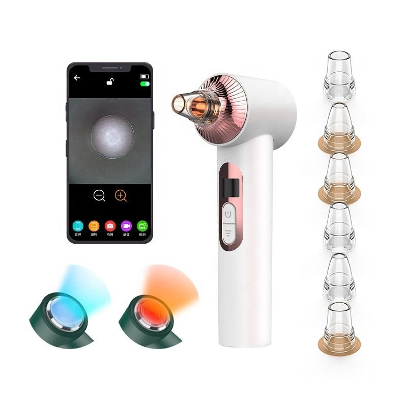 Microdermabrasion Pore Deep Cleansing Facial Machine Electric Blackhead Remover Vacuum 200g